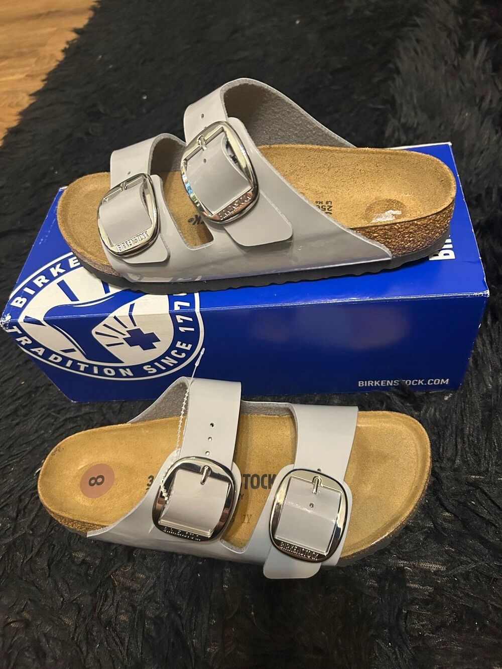 BIRKENSTOCK Arizona gray gladiator sandals slippers shoes women’s eur 39 new